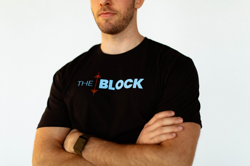 CrossFit On The Block, Black T-Shirt, CrossFit On The Block Logo, CrossFit On The Block men's t-shirt